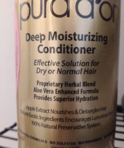 PURA D'OR Deep Moisturizing Biotin Conditioner (16oz) Thickens, Softens, & Moisturizes Dry, Frizzy, Damaged Hair w/Argan Oil, Pumpkin, Rosemary, Honeysuckle, Vitamin E, Men Women (Packaging may vary) 16 Fl Oz (Pack of 1) 43 71TEXoty5RL