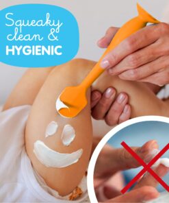 Alternative view of Bumco Diaper Cream Spatula - BPA-free Butt Paste Diaper Cream Applicator, Soft & Flexible Diaper Rash Cream Applicator, Butt Spatula Baby, Mom-Invented Diaper Bag Essentials (Orange)