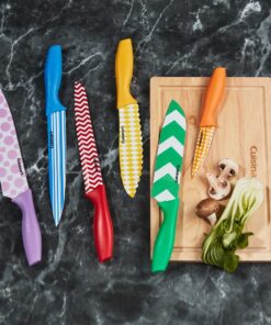 Cuisinart C55-12PR1 12-Piece Printed Color Knife Set with Blade Guards, Multicolored 18 71TFLdn1gDL