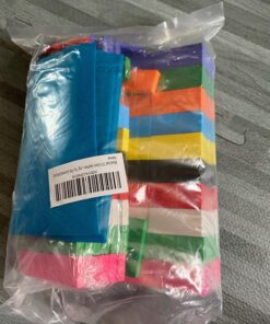 BlueSnail 10 Colors Authentic Standard Basswood Wooden Domino Blocks Set, Kids Educational Racing Toy Tile Games(240 pcs) 18 71TGSVbm0DL