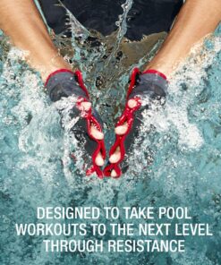 Speedo Aqua Fit Swim Training Gloves Small Charcoal/Red 8 71TH5G8pLbL