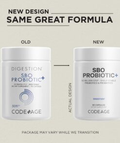 Codeage SBO Probiotics, 50 Billion CFUs Per Serving, Multi Strain Soil Based Organisms Blend and Organic Fermented Botanical Blend, Shelf-Stable, 90 Capsules 1 13 71TIIwz4L