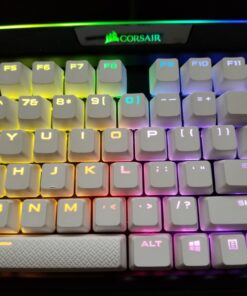 Corsair K95 RGB Platinum Mechanical Gaming Keyboard - 6x Programmable Macro Keys - USB Passthrough & Media Controls - Fastest Cherry MX Speed - RGB LED Backlit - Black Finish 44 71TJDl NFzL 1
