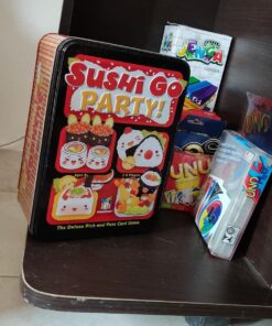 Sushi Go Party! - The Deluxe Pick & Pass Card Game by Gamewright, Multicolored Go Party! 45 71TJULigIqL 2