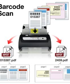 Plustek PS186 Desktop Document Scanner, with 50-pages Auto Document Feeder (ADF). For Windows 7 / 8 / 10 / 11 (Intel/AMD only) 14 71TK5WQ1D6L