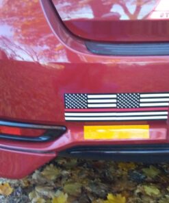 Thin Blue Line Flag Decals - 3x5 in. Black White and Blue American Flag Stickers for Cars, Trucks - in Support of Police and Law Enforcement Officers (2-Pack) 2-pack 37 71TKvvTzRDL
