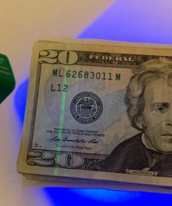 Dri Mark Dual Test - The Original Smart Money Pen with UV LED Cap Counterfeit Detector System - Plus 2 Free Detector Pens - Money Loss Prevention - Fraud Protection, Black, 3 Count (Pack of 1) 51 71TLV2jHhnL