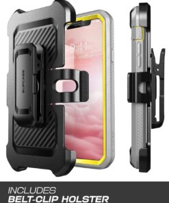 iPhone XR Case, SUPCASE Full-Body Rugged Holster Kickstand Case with Built-in Screen Protector for Apple iPhone XR 6.1 Inch (2018 Release), Unicorn Beetle Pro Series -Retail Package (Yellow) Yellow 11 71TLm253JuL