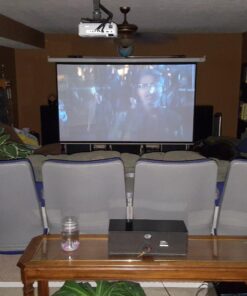 Homegear 106" 16:9 HD Electric Motorized Projector Screen + Remote 29 71TOQ lcUL