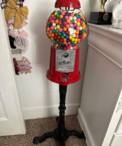 6260 Great Northern 15" Vintage Candy Gumball Machine & Bank with Stand - Everyone Loves Gumballs! Red 39 71TOatPWFL