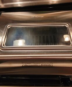 Hamilton Beach Electric Indoor Searing Grill with Viewing Window & Adjustable Temperature Control to 450F, 118 sq. in. Surface Serves 6, Removable Nonstick Grate, Stainless Steel Searing Grill with Window 67 71TPEaE5tFL