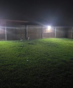 Luposwiten Solar Lights Outdoor Waterproof 100 LED Solar Powered Outdoor Lights, Motion Sensor Outdoor Lights for Front Door, Yard, Garage, Garden, Patio, Deck (4 Pack) 46 71TPEluIRJL