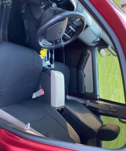 FH Group Car Seat Covers Full Set Cloth - Universal Fit Automotive Seat Covers, Low Back Front Seat Covers, Solid Back Seat Cover, Washable Car Seat Cover For SUV, Sedan And Van Black BLACK Seat Covers 56 71TPLw4aSNL