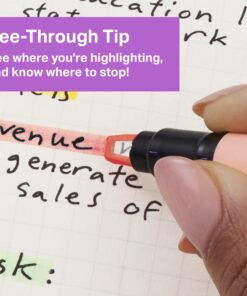 SHARPIE Highlighter, Clear View Highlighter with See-Through Chisel Tip, Stick Highlighter, Assorted, 8 Count 8 Count (Pack of 1) 30 71TPVly8KyL