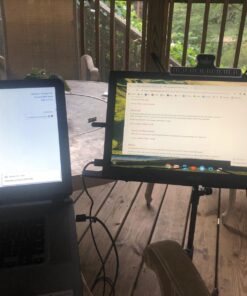 Music Stand, Kasonic 2 in 1 Dual-Use Folding Sheet Music Stand & Desktop Book Stand, Portable and Lightweight with Music Sheet Clip Holder & Carrying Bag Suitable for Instrumental Performance (Black) Black 52 71TPePi4 8L