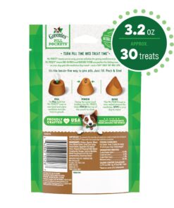 Alternative view of GREENIES PILL POCKETS for Dogs Tablet Size Natural Soft Dog Treats with Real Peanut Butter, 3.2 oz. Pack (30 Treats) 3.2 Ounce (Pack of 1)
