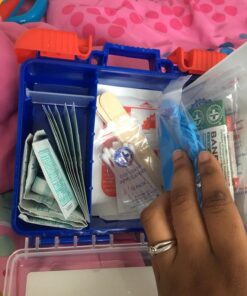 Be Smart Get Prepared 110 pc First Aid Kit: Clean, Treat, Protect Minor Cuts, Home, Office, Car, School, Business, Travel, Emergency, Outdoor, Camping & Sports, FSA/HSA (Packaging may vary) Dark Blue 1 Count (Pack of 1) 39 71TQ79 aPHL 1