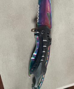 Tac Force- TF-705 Series - Bottle Opener, Glass Punch and Pocket Clip, Tactical, EDC, Rescue Rainbow 55 71TQSW8BY0L