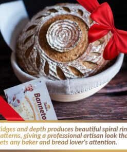 9 Inch Bread Banneton Proofing Basket - Baking Bowl Dough Gifts for Bakers Proving Baskets for Sourdough Bread Scraper Tool Starter Proofing 9 inch White Scraper 38 71TQcx0QpxL