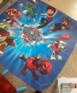 Delta Children Kids Table and Chair Set With Storage (2 Chairs Included) - Ideal for Arts & Crafts, Snack Time, Homeschooling, Homework & More, Nick Jr. PAW Patrol 33 71TRBElIiCL