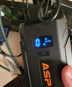 ASPERX Jump Starter, 1500A Peak Battery Jump Starter for Up to 7.0L Gas or 5.5L Diesel Engine, 12V Portable Battery Starter with 1.4 INCH LCD Display Black-C 74 71TRBWi3rRL