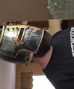 Jacobson Hat Company Men's Antiqued Pewter Knight Helmet Adult Silver 24 71TTVB 9ufL