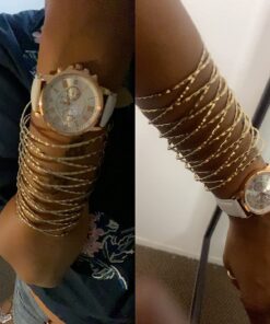 Top Plaza Fashion Women's Analog Watch, PU Leather Band Rose Gold Tone - White White Watch 31 71TTi7aNydL