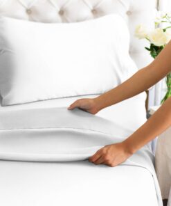 Queen Size 4 Piece Sheet Set - Comfy Breathable & Cooling Sheets - Hotel Luxury Bed Sheets for Women & Men - Deep Pockets, Easy-Fit, Extra Soft & Wrinkle Free Sheets - White Oeko-Tex Bed Sheet Set 01 - White Queen 20 71TTka4q1 L