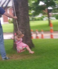 Squirrel Products Heavy Duty Green Disc Tree Swing with Rope for Outdoor Play - Easy DIY Addition to Playset or Tree 38 71TTrpUqzQL