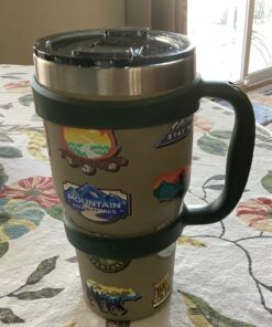F-32 Handle - 19 COLORS - 30oz Size - Compatible with 30 oz YETI and 30 oz. OZARK TRAIL Tumbler Travel Mug - BPA FREE (30OZ, HUNTER GREEN, 1 Count (Pack of 1)) 30ozHunter Green / Field Green 30.0 ounces 22 71TUP5hdIKL