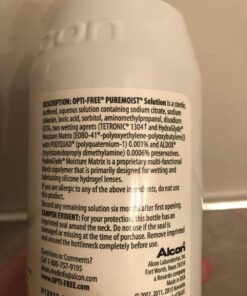Opti-Free Puremoist Multi-Purpose Disinfecting Solution with Lens Case, 20 Fl Oz 23 71TVWDJFF6L