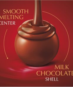 Alternative view of Lindt LINDOR Milk Chocolate Candy Truffles, Valentine's Day Chocolate, 50.8 oz., 120 Count