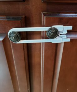 6-Pack Sliding Cabinet Locks - Reusable U-Shaped Child Cabinet Locks for Baby Proofing Cabinets, Drawers, Cupboards & More - No Tools, No Drilling, Easy to Use Child Proof Cabinet Latches by Wittle 37 71TVfkSbS5L 3