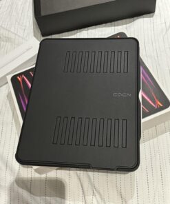 ZUGU Case for 2021/2022 iPad Pro 12.9 inch 5th / 6th Gen - Slim Protective Case - Apple Pencil Charging - Magnetic Stand & Sleep/Wake Cover (Fits Model #’s A2378, A2379, A2461, A2462) - Stealth Black 55 71TW5BeWT8L