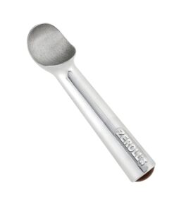 Alternative view of Zeroll Original Ice Cream Scoop with Unique Liquid Filled Heat Conductive Handle Simple One Piece Aluminum Design Easy Release Made in USA, Ounce, Silver