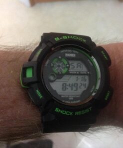 FANMIS Mens Military Multifunction Digital LED Watch Electronic Waterproof Alarm Quartz Sports Watch Green 30 71TXoXE WWL