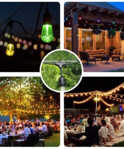 Litcher Globe String Light Suspension Kit, Outdoor Light Guide Wire, Vinyl Coated Stainless Steel Steel Cable,Include 150fts Transparent PVC and 304 Stainless Steel Wire Cable, Turnbuckle and Hooks 30 71TXtcP3pmL