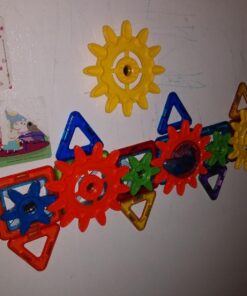 Magformers Magnets in Motion Accessory (20-pieces) Set Magnetic Building Blocks, Educational Magnetic Tiles Kit , Magnetic Construction STEM gear Toy Set 15 71TZku2AhsL