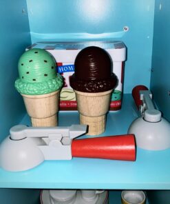 Melissa & Doug Scoop and Stack Ice Cream Cone Magnetic Play Set, Multicolor - Pretend Food, Ice Cream Toy For Toddlers And Kids Ages 3+. 35 71TbHY7 xcL 2