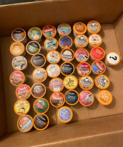 Two Rivers Coffee Flavored Coffee Pods Compatible with Keurig K Cup Brewers, Assorted Variety Pack Flavored Coffee, 40 Count Assorted Flavored Variety 40 Count (Pack of 1) 48 71TbuprEqLL