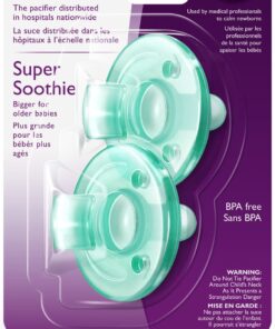 Philips Avent Super Soothie Pacifier, Green, 3+ months, 2 Pack, SCF192/05 21 71TcEckY5IL