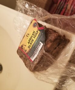 Incredible BY NATURE African Black Soap - 1lb Raw Organic Soap Face & Body Wash 1 Pound (Pack of 1) 44 71TcT7k9VHL