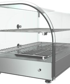 KoolMore 22" Commercial 2 Shelf Countertop Food Warmer Display Case - 1.5. cu ft., Silver, Model:HDC-1.5C 1.5 cu. ft. 18 71Tcz78T4FL