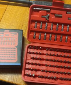 NEIKO 10048A Security Bit Set 100-Piece Set Cr-V Steel 1/4-inch Adapters Phillips Slotted Hex Torx Star Tamperproof Pozi Square Spanner Torque Tri-Wing Clutch Spline Screwdriver Bit 100 Piece 39 71TdxyjDFUL