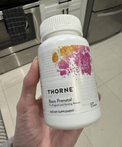 Thorne Basic Prenatal - Well-Researched Folate Multi for Pregnant and Nursing Women Includes 18 Vitamins and Minerals, Plus Choline - 90 Capsules - 30 Servings 25 71TeQRMOOUL