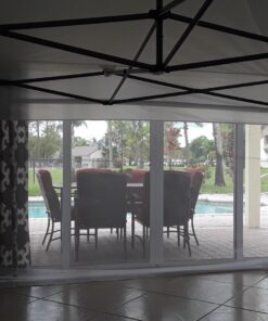 ABCCANOPY Heavy Duty Ez Pop up Canopy Tent with Sidewalls 10x10, White 55 71TevZihL2L