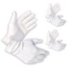 Gloves Legend - 100% Cotton White Marching Band Parade Formal Dress Gloves For Men - Size Large White - 3 Pairs 32 71TfPyxFseL