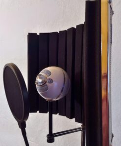 LyxPro VRI-30 Sound Absorbing and Vocal Booth Recording Microphone Isolation Shield Panel for Home Office and Studio Portable & Foldable Stand Mount Adjustable 27 71TfnFAqsRL