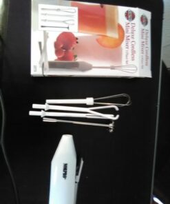 Norpro Cordless Mini Mixer, 5 Piece Set, One Size, White 55 71TgPzCI1L