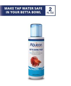 Aqueon Aquarium Fish Tank Betta Bowl Plus Water Conditioner, 4 Ounce 4 Ounces 12 71TgeJwVOtL
